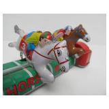 Schylling Tin Litho Horse Racing Toy