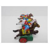 Schylling Tin Litho Horse Racing Toy