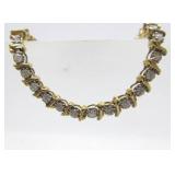 Genuine 14K Gold Tennis Bracelet