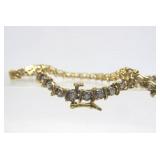 Genuine 14K Gold Tennis Bracelet