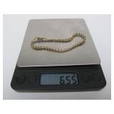 Genuine 14K Gold Tennis Bracelet