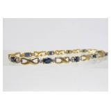 Genuine 10K Gold Tennis Bracelet