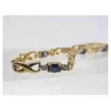 Genuine 10K Gold Tennis Bracelet