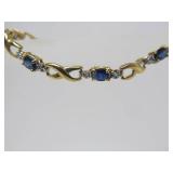 Genuine 10K Gold Tennis Bracelet