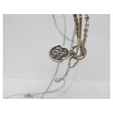 Group of Sterling Silver Jewelry Charms Necklace etc