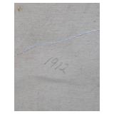 Very Nice LARGE Vintage Framed Signed Street Scene Painting - Signed "Cannon"