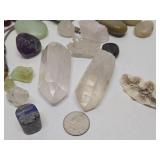 Nice Lot of Assorted Polished Gemstones Jewelry Crystals etc