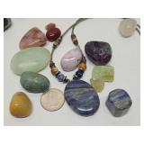 Nice Lot of Assorted Polished Gemstones Jewelry Crystals etc
