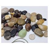 Nice Lot of Assorted Polished Gemstones Jewelry Crystals etc