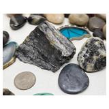 Nice Lot of Assorted Polished Gemstones Jewelry Crystals etc