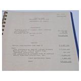 Original 1972 Proposal & Projection Binder for NFL Expansion Team - The Seattle Kings