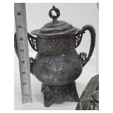 Group of Ornate Antique Silverplated Serving Pieces