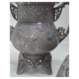 Group of Ornate Antique Silverplated Serving Pieces