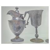 Group of Ornate Antique Silverplated Serving Pieces