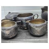 Group of Ornate Antique Silverplated Serving Pieces
