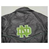 Nice Condition Retro Vintage NORTH DAKOTA Fighting Sioux Leather Jacket - Size L