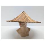 Vintage Oriental Bamboo Hat