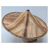 Vintage Oriental Bamboo Hat