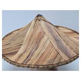 Vintage Oriental Bamboo Hat