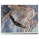 Framed Signed Numbered RICK KELLEY Eagle Print - "On Freedom