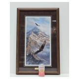 Framed Signed Numbered RICK KELLEY Eagle Print - "On Freedom