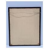 Framed Vintage Chief Joseph Sketch Print w/ Quote