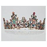 Nice Colorful Metal & Rhinestone Crown
