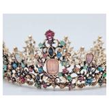 Nice Colorful Metal & Rhinestone Crown