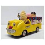 Working Vintage Bandai Battery-Op Musical Ice Cream Truck Toy