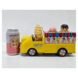 Working Vintage Bandai Battery-Op Musical Ice Cream Truck Toy