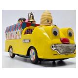 Working Vintage Bandai Battery-Op Musical Ice Cream Truck Toy