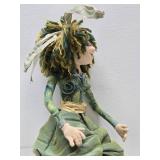 Large Hand Signed Doll by Charlie Patricolo - "Wishful Thinking" - Original Tag