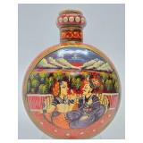 Large Handpainted Vintage Indian Water or Oil Jug