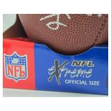 New in Box NFL Football signed by Vikings Players Matt Birk & Chris Claiborne