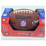 New in Box NFL Football signed by Vikings Players Matt Birk & Chris Claiborne