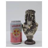 Vintage Silver Plated Cast Metal Bust of Christ
