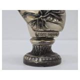 Vintage Silver Plated Cast Metal Bust of Christ