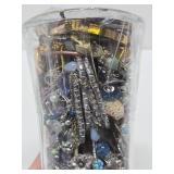 Large Vase Full of Assorted Costume Jewelry #1