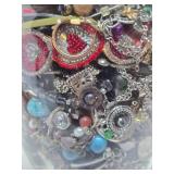 Large Vase Full of Assorted Costume Jewelry #2