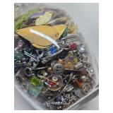 Large Vase Full of Assorted Costume Jewelry #2