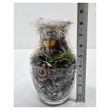 Large Vase Full of Assorted Costume Jewelry #2