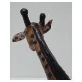 Large Vintage 17" Leather Giraffe