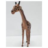 Large Vintage 17" Leather Giraffe