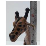 Large Vintage 17" Leather Giraffe