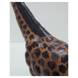 Large Vintage 17" Leather Giraffe