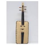 Hand Crafted & Carved Wood Violin Instrument