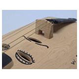 Hand Crafted & Carved Wood Violin Instrument