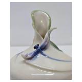 Very Nice Signed FRANZ Fine Porcelain Dragonfly Vase