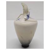 Very Nice Signed FRANZ Fine Porcelain Dragonfly Vase