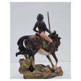 Myths & Legends Sculpture - Lady Warrior on Horse